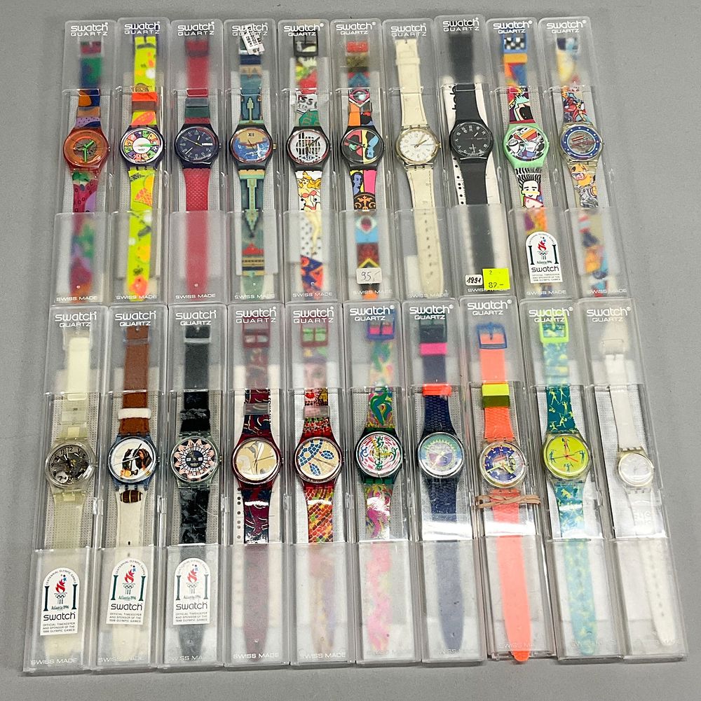 Lot 270: 20 Vintage Swatch Watches Gents