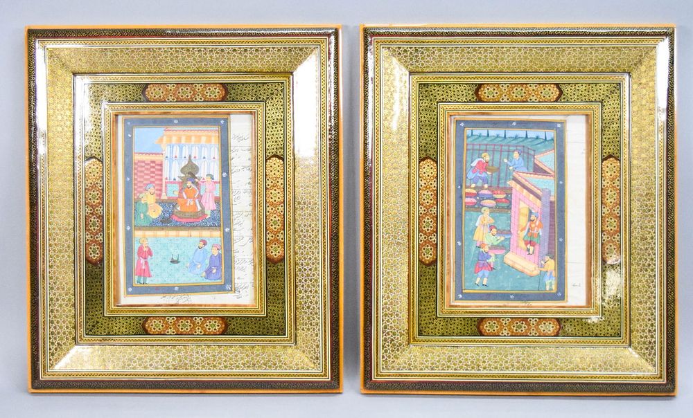 Lot 318: 2 Indo Persian Paintings