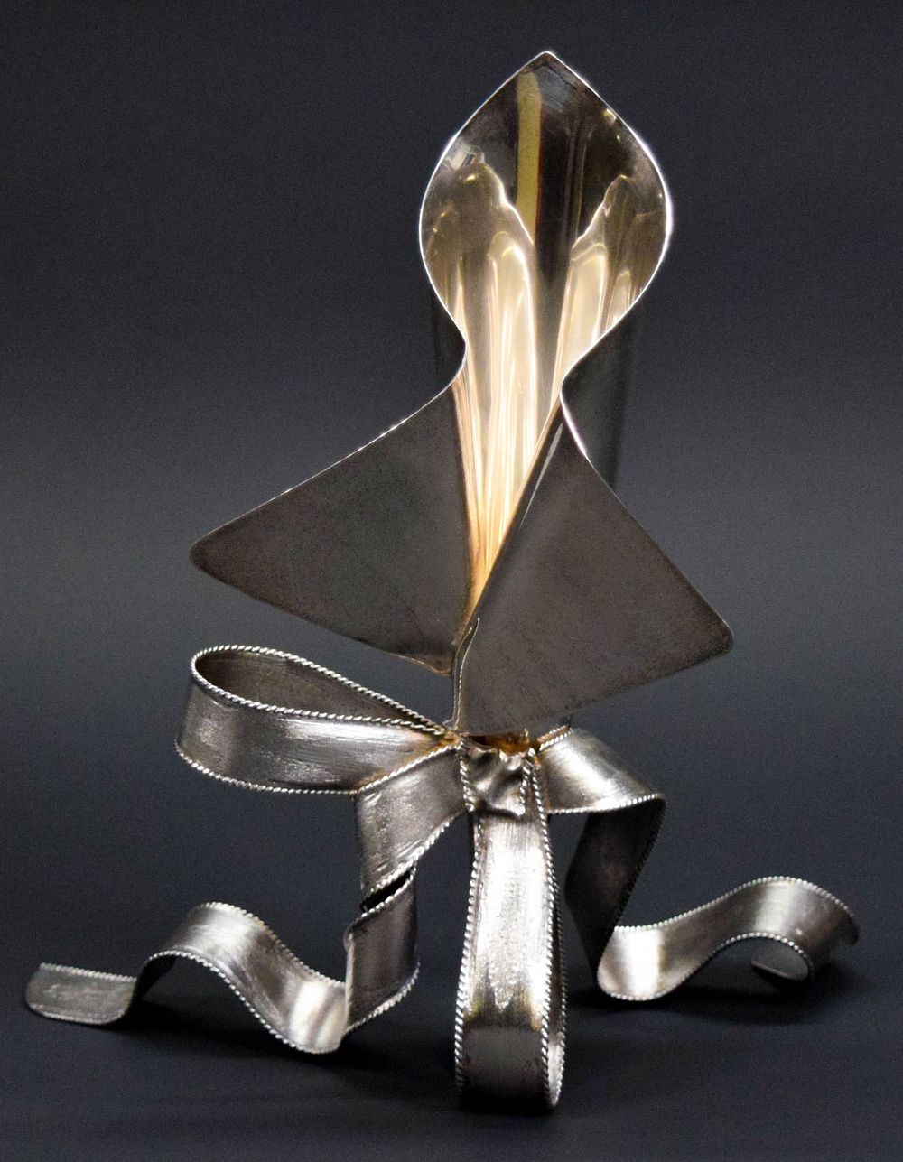 Lot 322: Victor Carranza for Tiffany Sterling Bow Vase