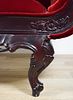 Empire Style Carved Sofa. Empire style sofa. Red upholstery, eagle carving. 62 1/2"L x ???"D x Image - 3