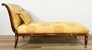 Louis XV Style Neoclassical Chaise Lounge. Louis XV style neoclassical chaise lounge. With front Image - 12