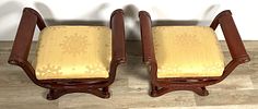 Pair French Empire Style Curule Seats. Pair French Empire Style curule seats. These are curule Image - 3