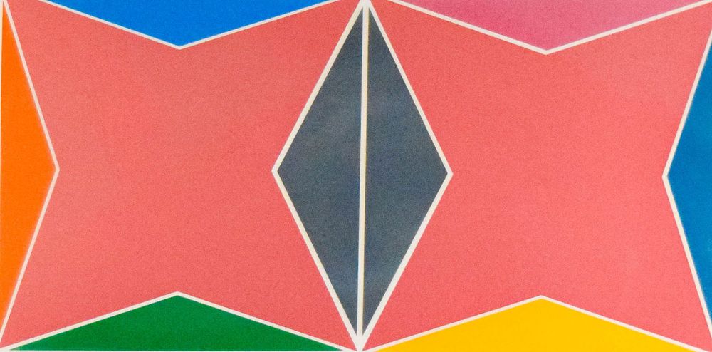 Lot 160: Larry Zox Screenprint Geometric Abstract