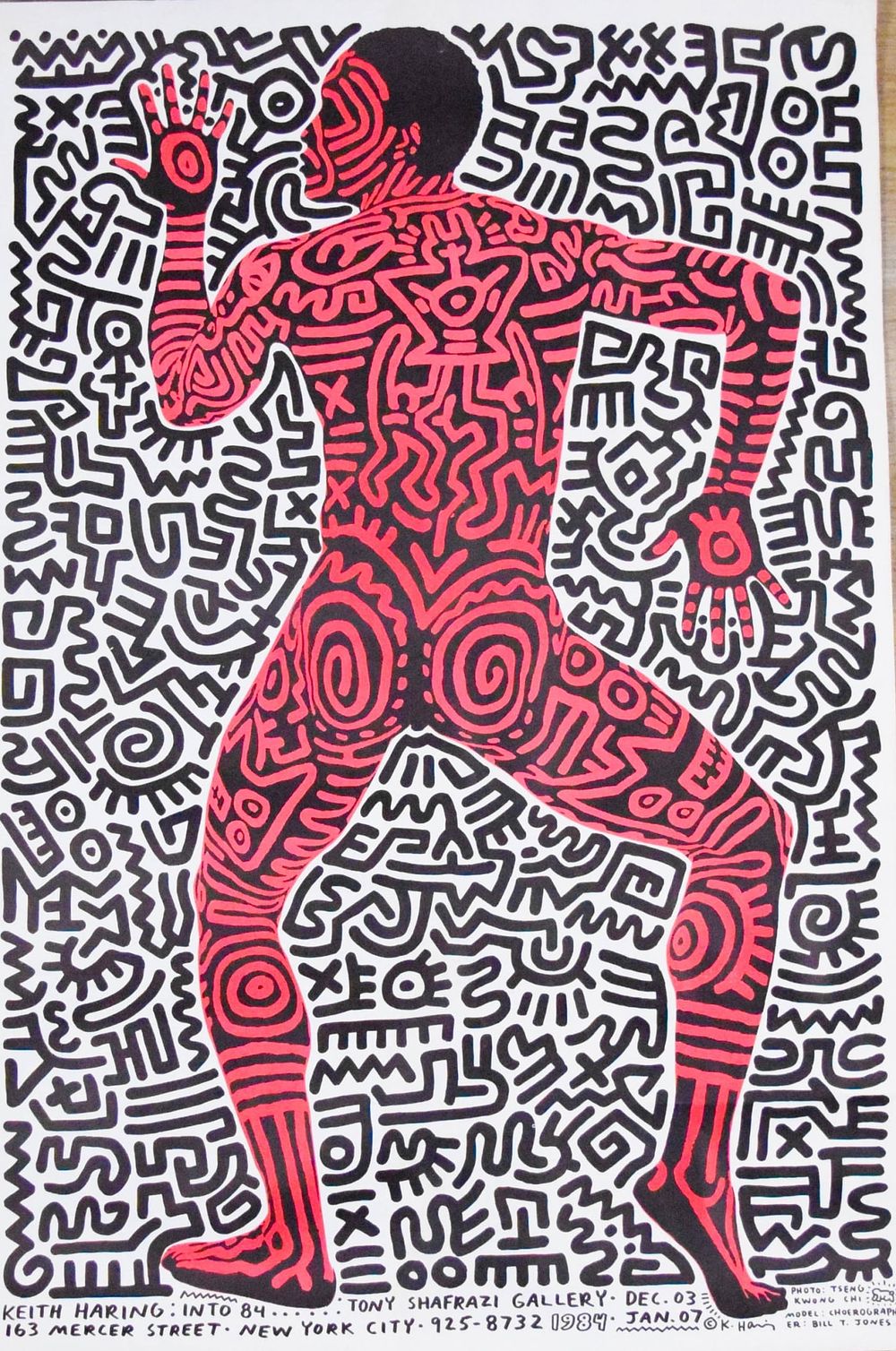 Lot 168: Keith Haring Into 84 Shafrazi Exhibition Poster