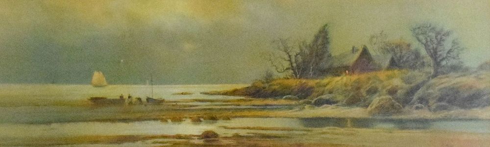 Lot 179: Paul R. Koehler Pastel Shoreline Landscape