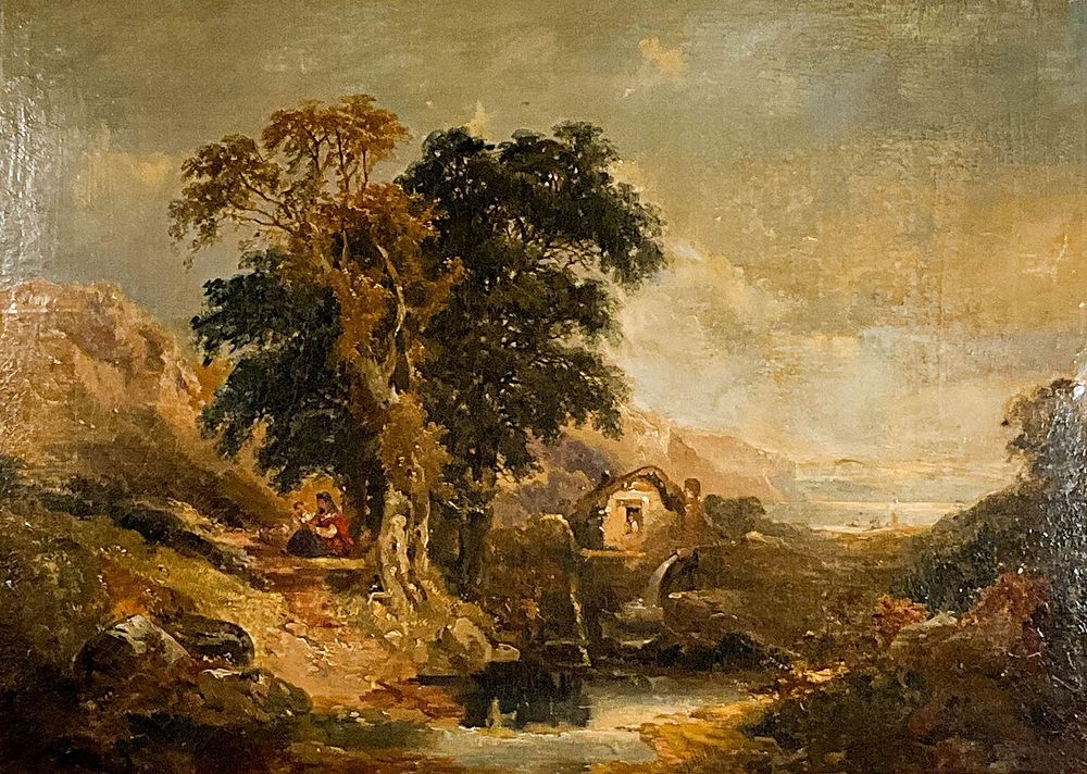 Lot 182: Joseph Horlor Oil On Canvas Pastoral Scene