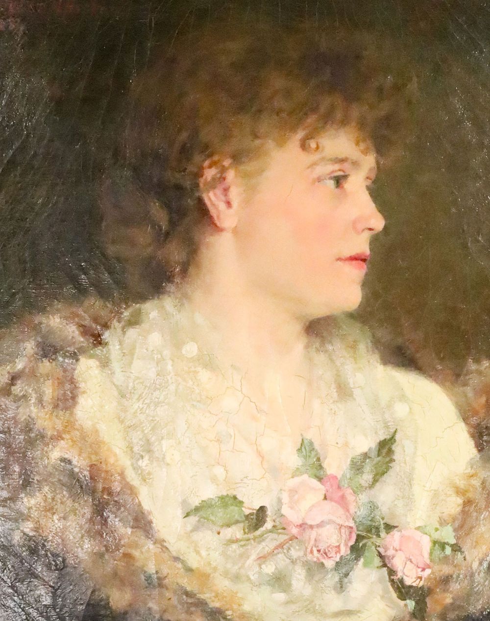 Lot 183: Helen Howard Hatton Oil on Canvas Portrait