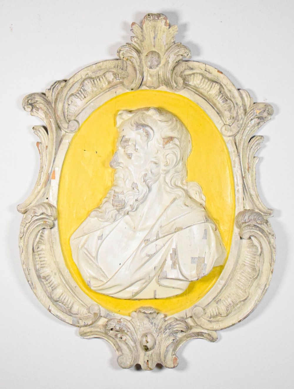 Lot 184: Carved Wood Wall Plaque