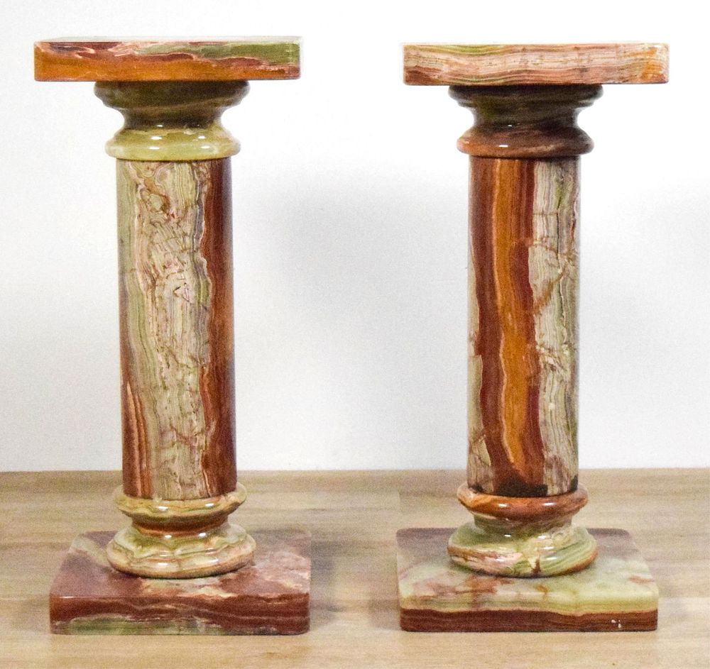 Lot 189: Pair Marble Pedestals