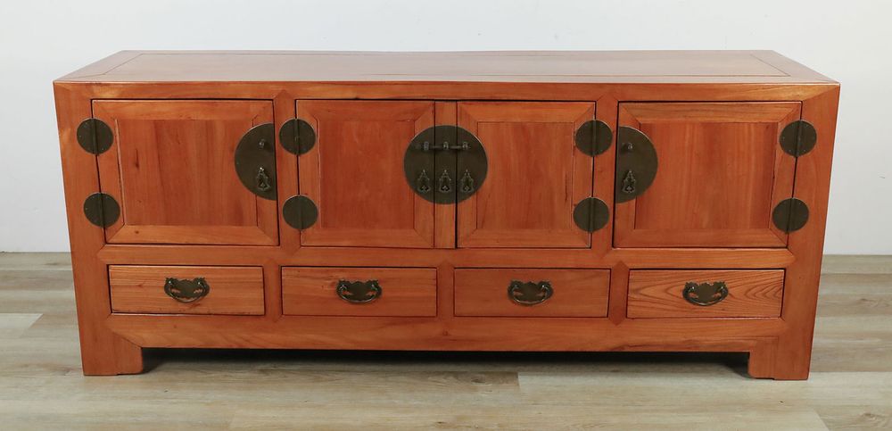 Lot 195: Chinese Low Cabinet Sideboard