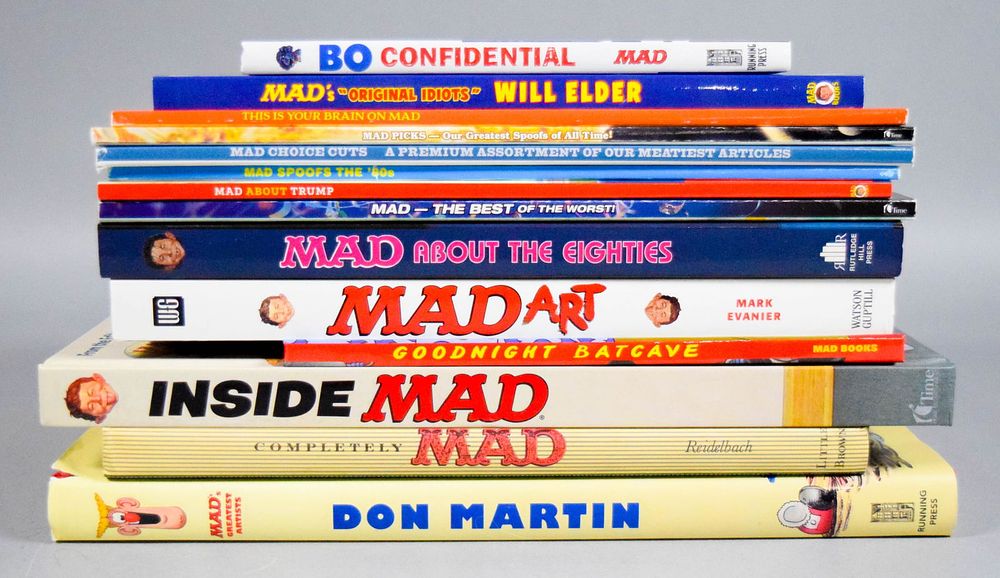 Lot 239: 14 Mad Magazine Books