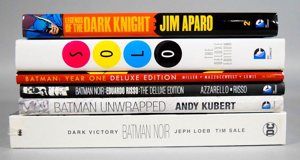 Lot 244: 6 Batman DC Comics Hardcover Books Solo, Noir
