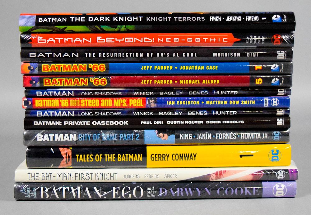 Lot 245: 13 Batman DC Comics Hardcover Books
