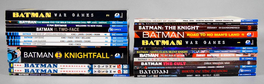 Lot 246: 25 Batman Trade Paperbacks DC Comics