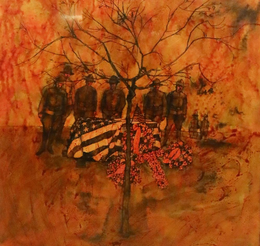 Lot 252: Phil Hays Illustration Print Soldiers