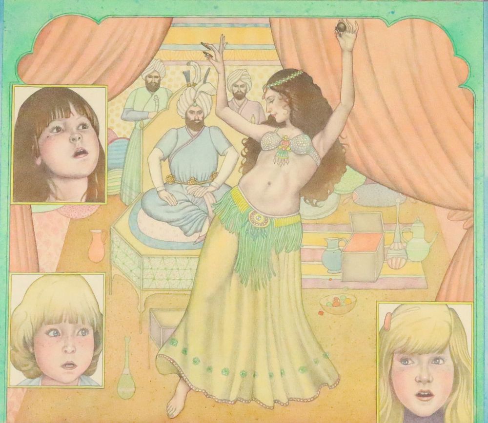 Lot 253: Lorraine Fox Gouache Illustration