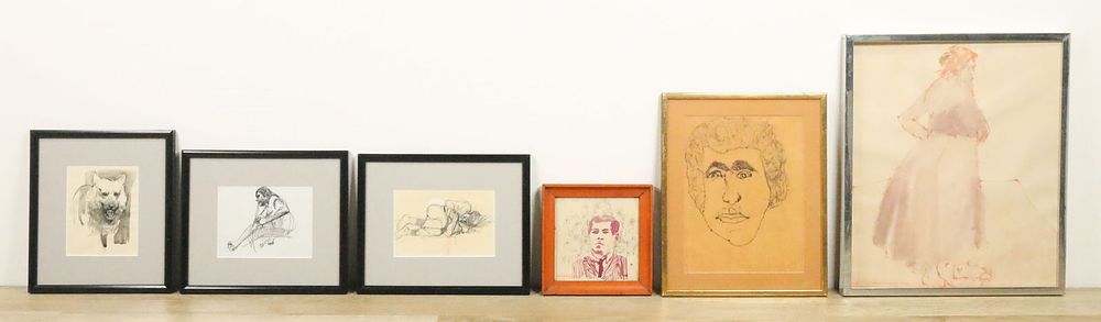 Lot 256: 6 Piece Art Lot Ronald Travisano