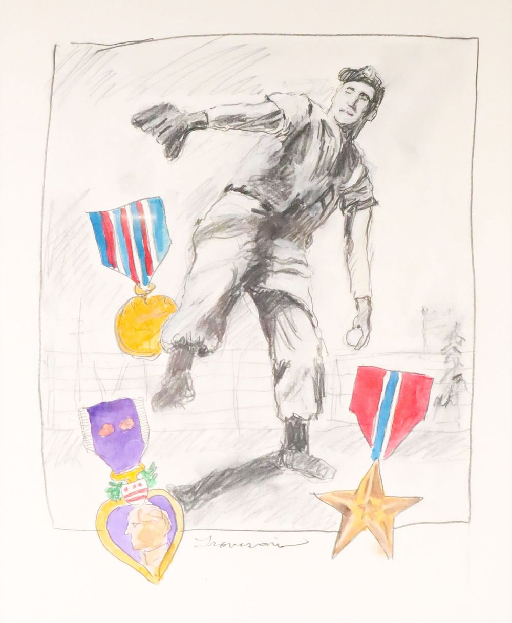 Lot 259: Ronald Travisano Mixed Media Drawing