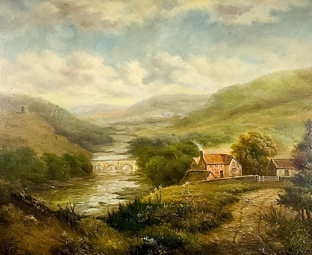 Lot 273: Oil On Canvas Landscape