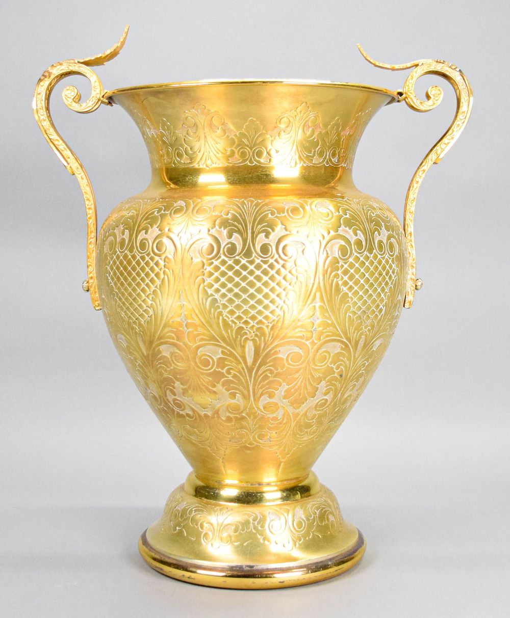 Lot 285: Egidio Broggi Brass Urn