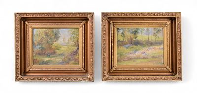 Pair of Arthur E. Blackmore Oils Landscapes. Arthur E. Blackmore (British / American