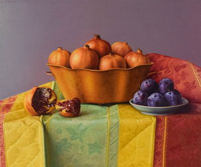Gerardo Pita Oil on Canvas Still Life. Gerardo Pita (Spanish, 1950-). Oil on canvas, still life