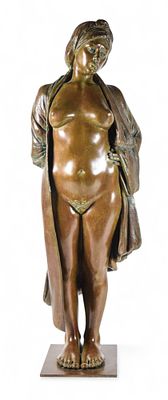 Roberta Baskin Shefrin Patinated Bronze Nude. Roberta Baskin Shefrin (American, 20th century).