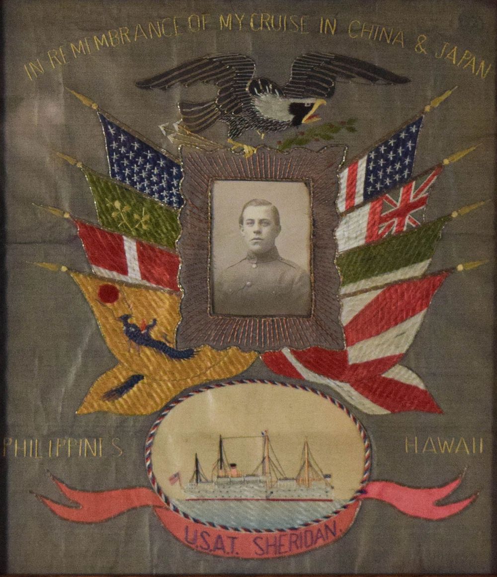 Lot 153: USAT Sheridan Cruise Embroidery