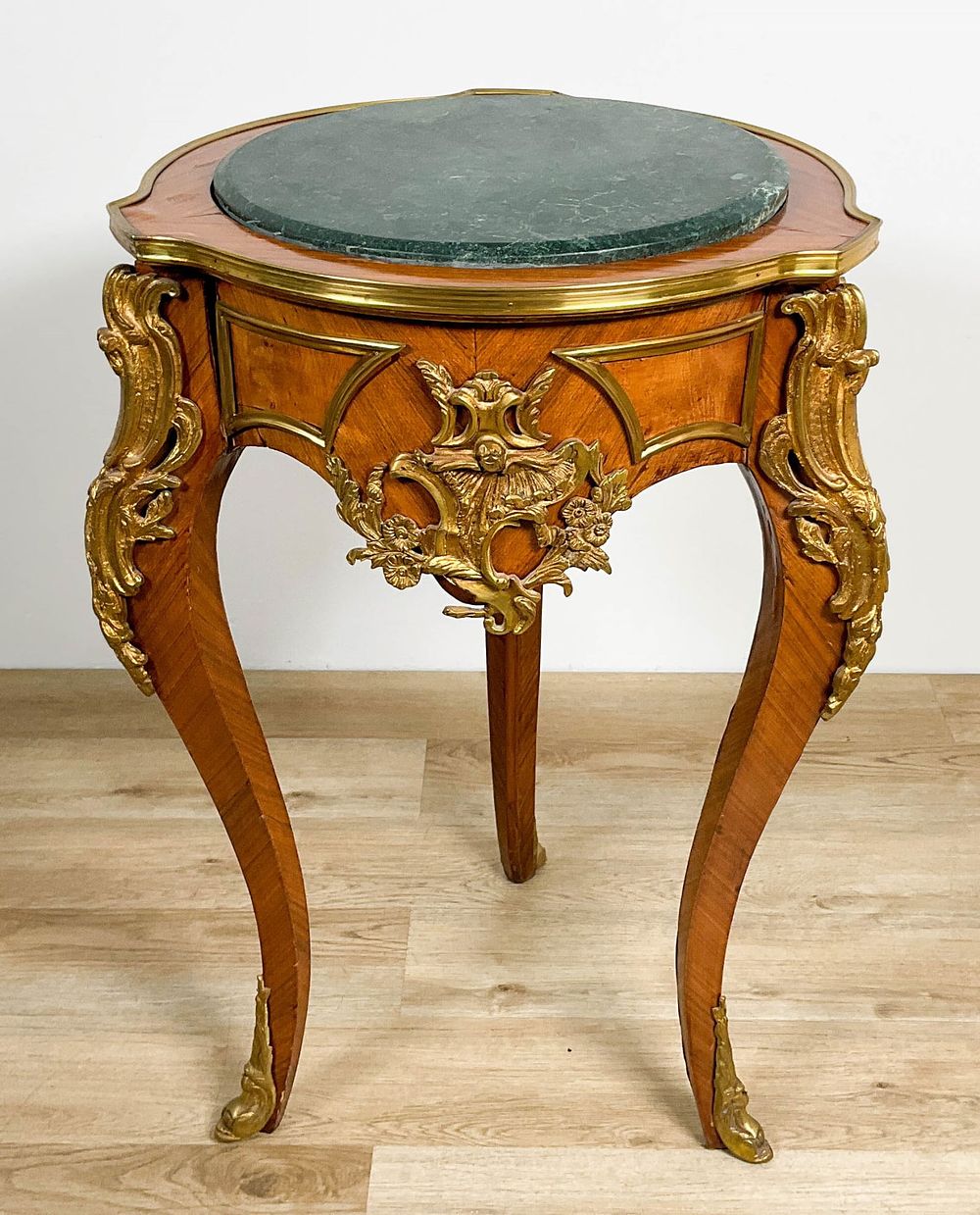 Lot 167: Louis XV Style Marble Inset Side Table