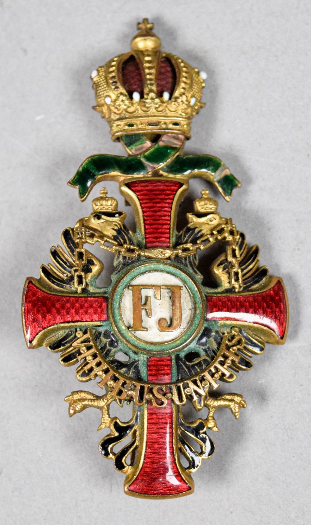 Lot 206: Franz Joseph Order Officers Cross Medal WWI