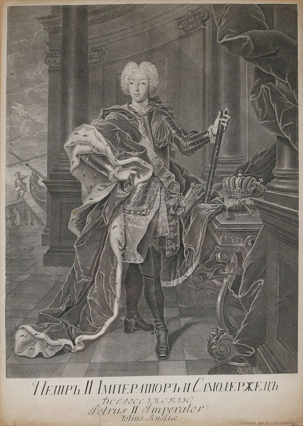 Lot 247: Peter II Engraving CA Wortmann After JP Ludden