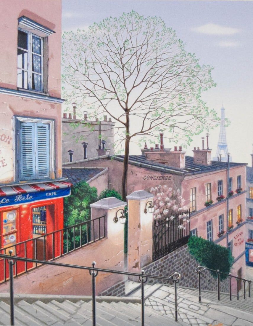 Lot 248: Liudmila Kondakova Serigraph Le Poete