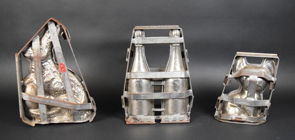 Lot 278: 3 Vintage Chocolate Molds
