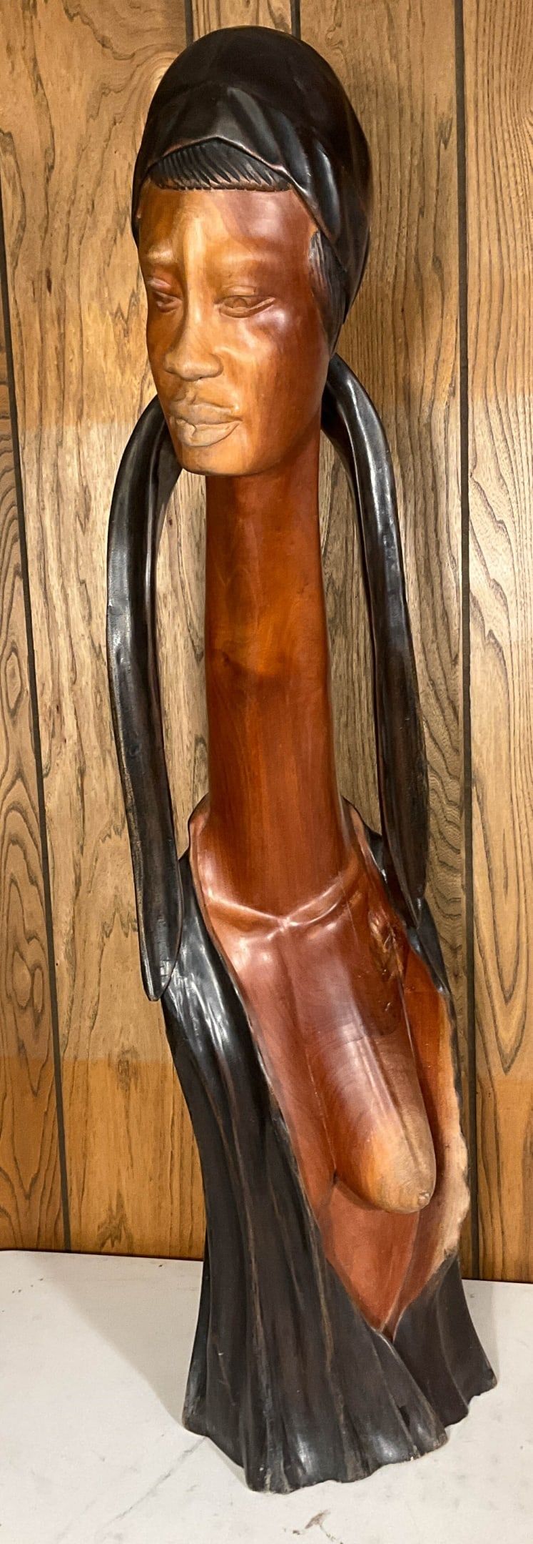 Lot 206: Hand Carved Wooden African Sculpture