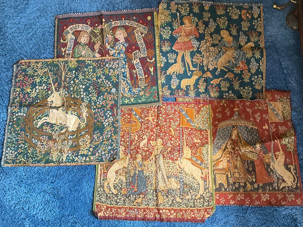 Lot 220: 5 Medieval Tapestries Made in France