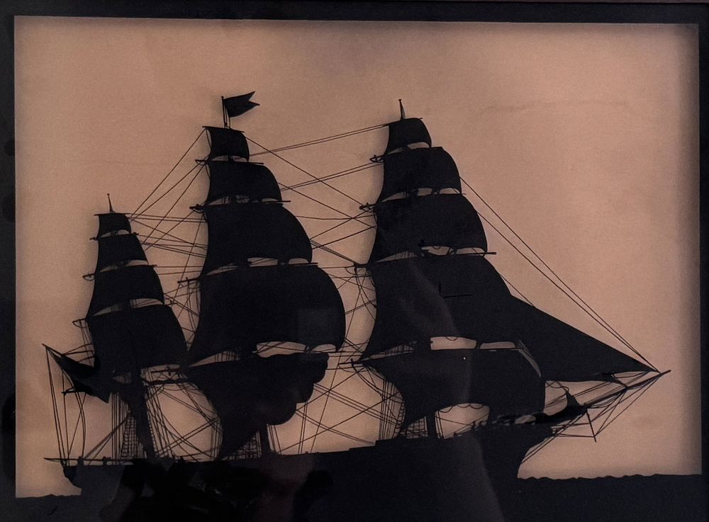 Lot 234: Flying Cloud, Donald McKay Ship Silhouette