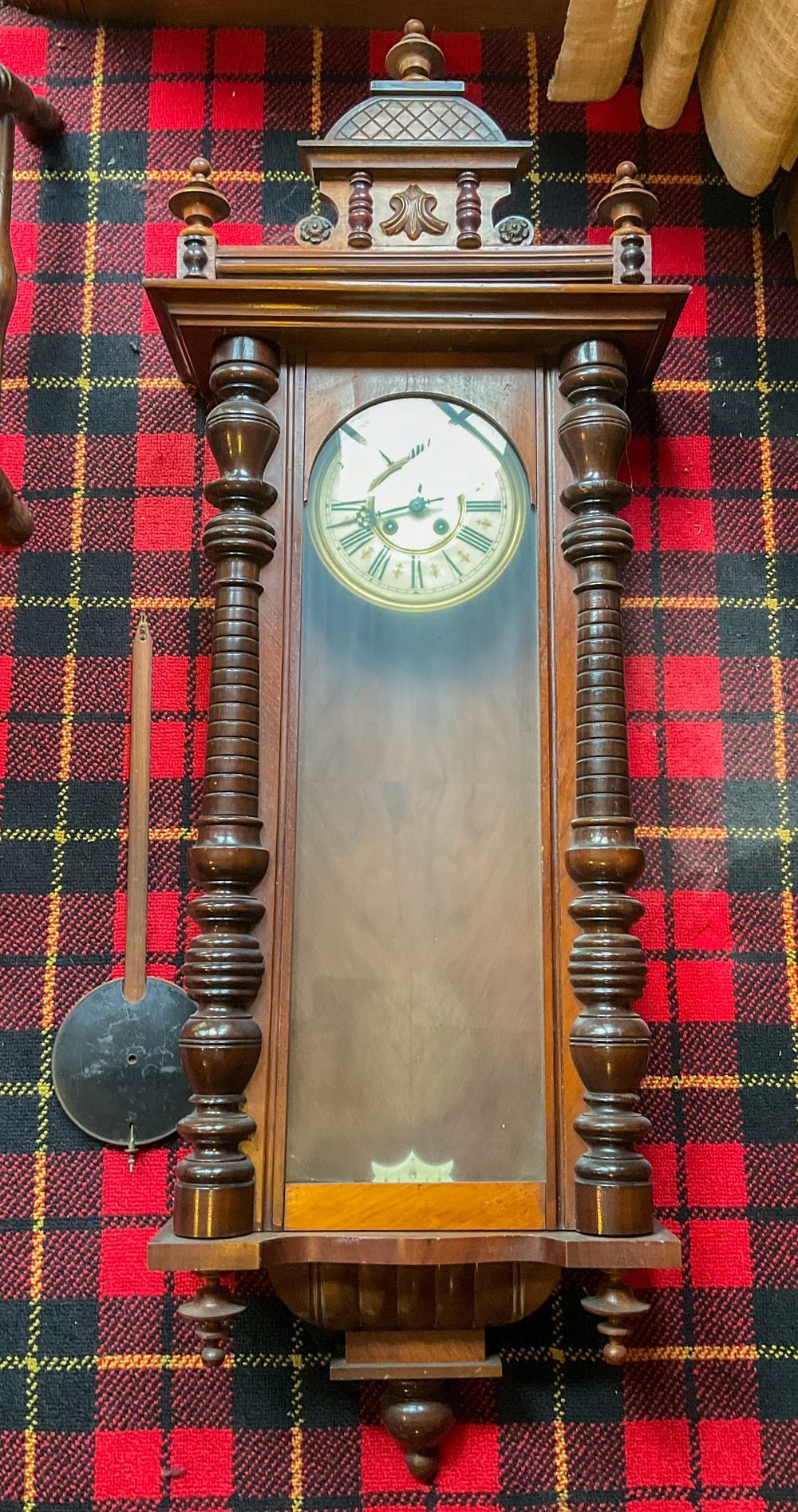 Lot 257: Large Wall-Mounted Regulator Pendulum Clock