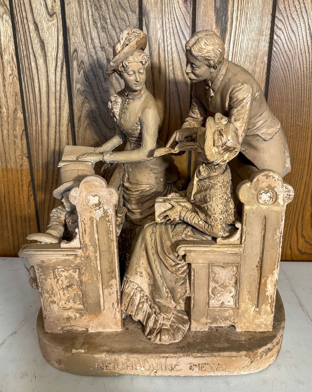Lot 278: John Rogers Sculpture Ceramic