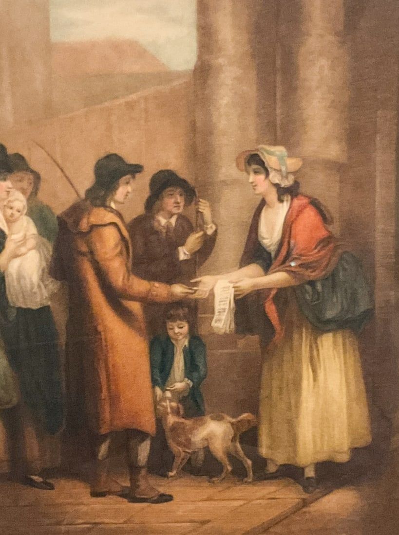 Lot 311: H Scott Bridgwater, Engraving in color on paper
