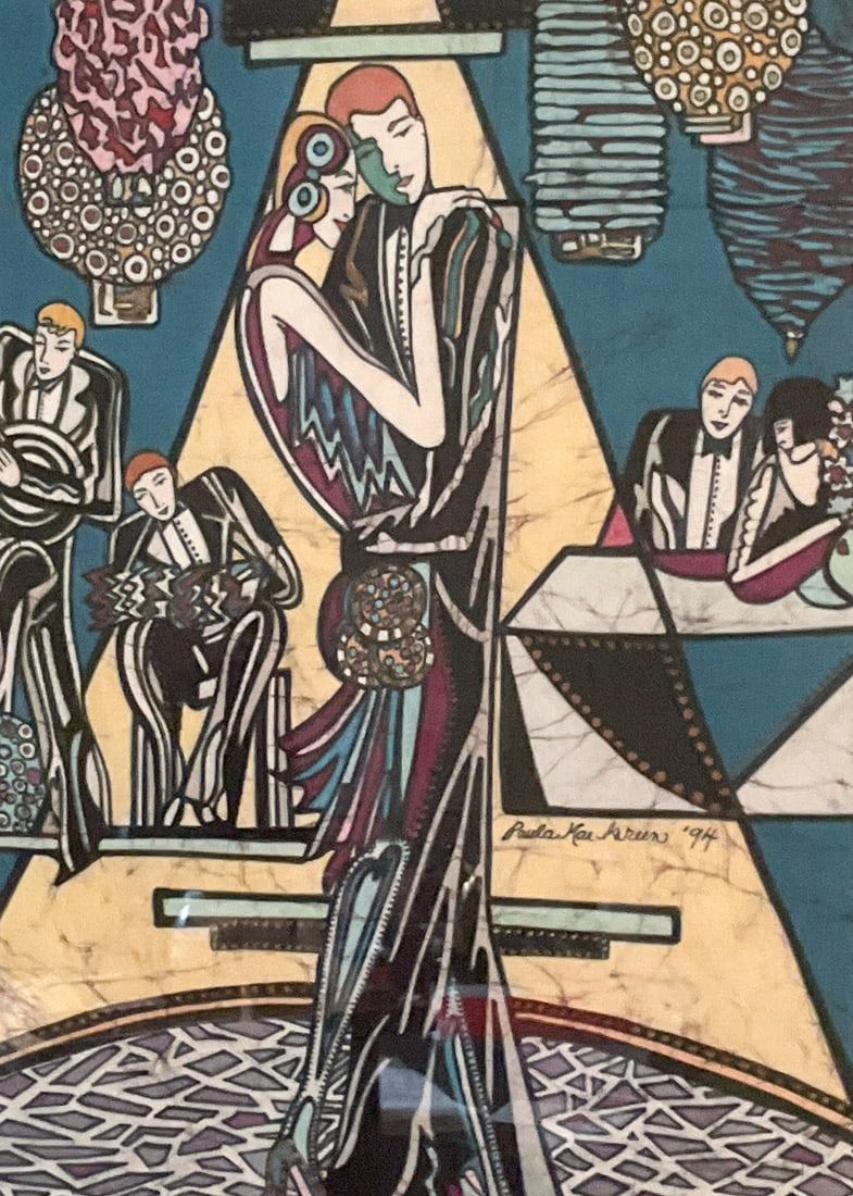Lot 342: Paula Mae Green Signed Batik