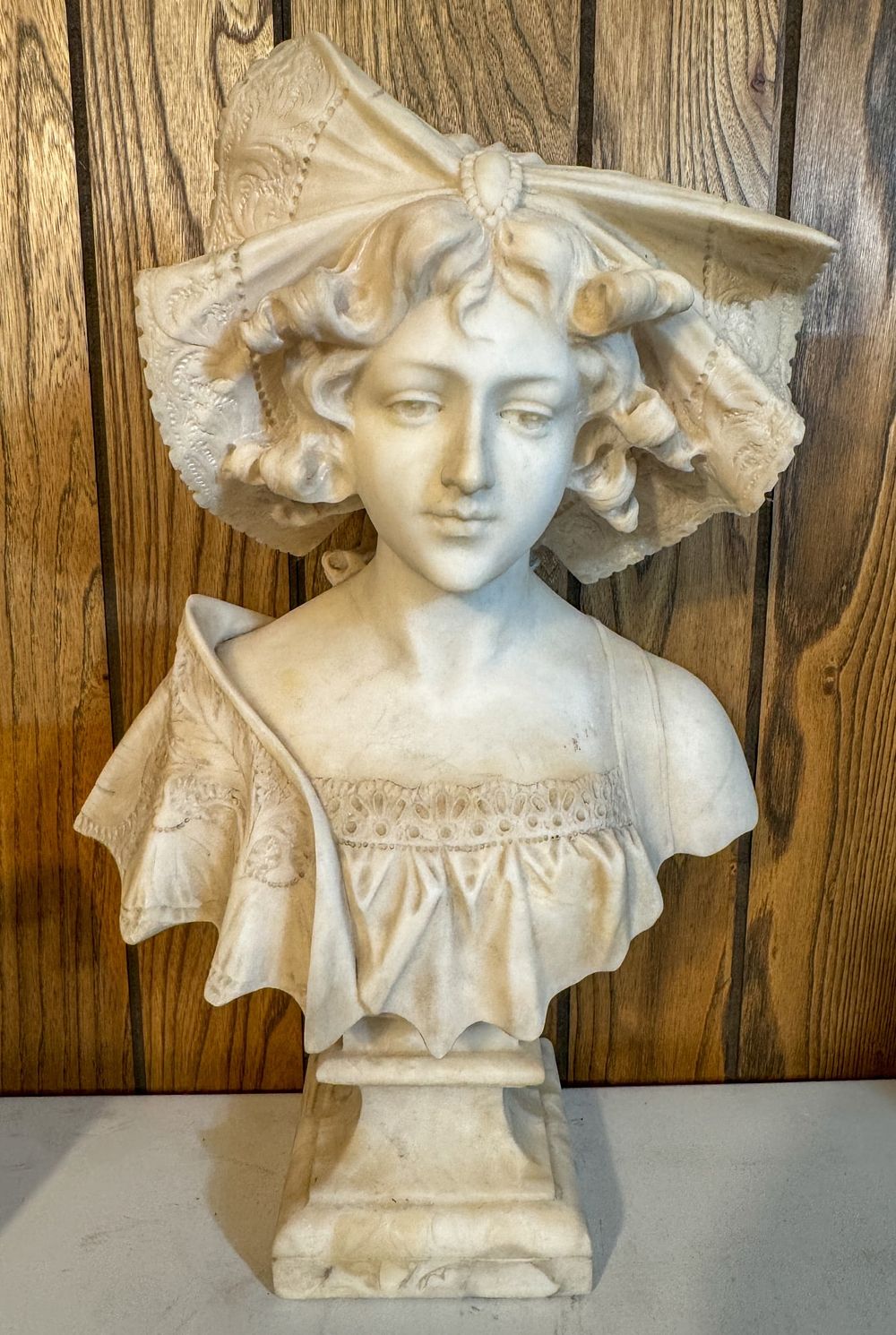 Lot 351: Marble Bust Of A Lady