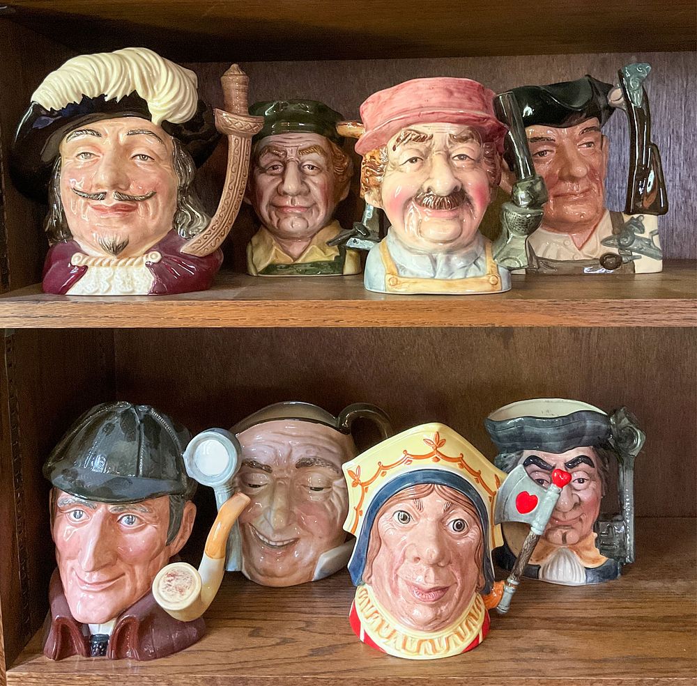 Lot 372: 8 Royal Doulton Toby Mugs, Group 2