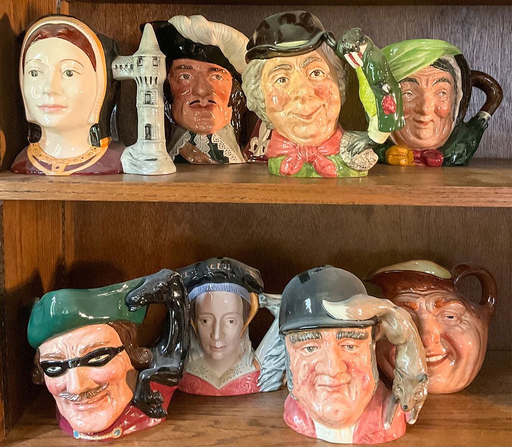 Lot 378: 8 Royal Doulton Toby Mugs, Group 8
