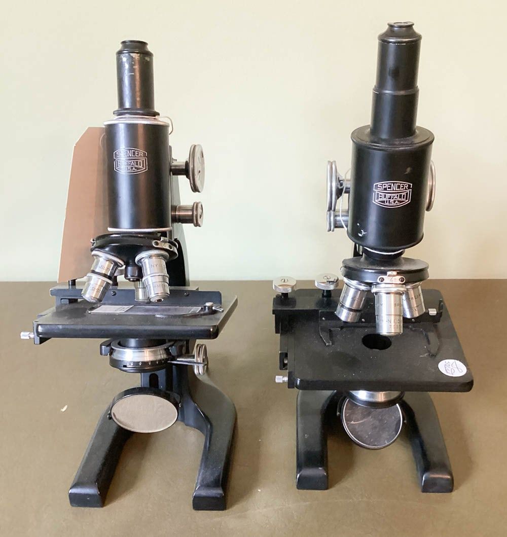 Lot 386: 2 Microscopes Spencer Buffalo William Brown Earl