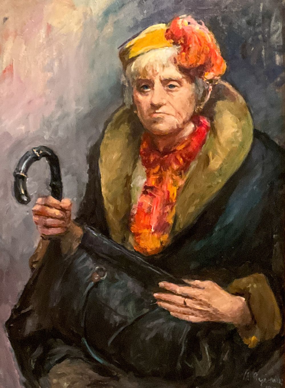 Lot 395: Michael Gyiraszi, Oil on Canvas, Painting of Lady