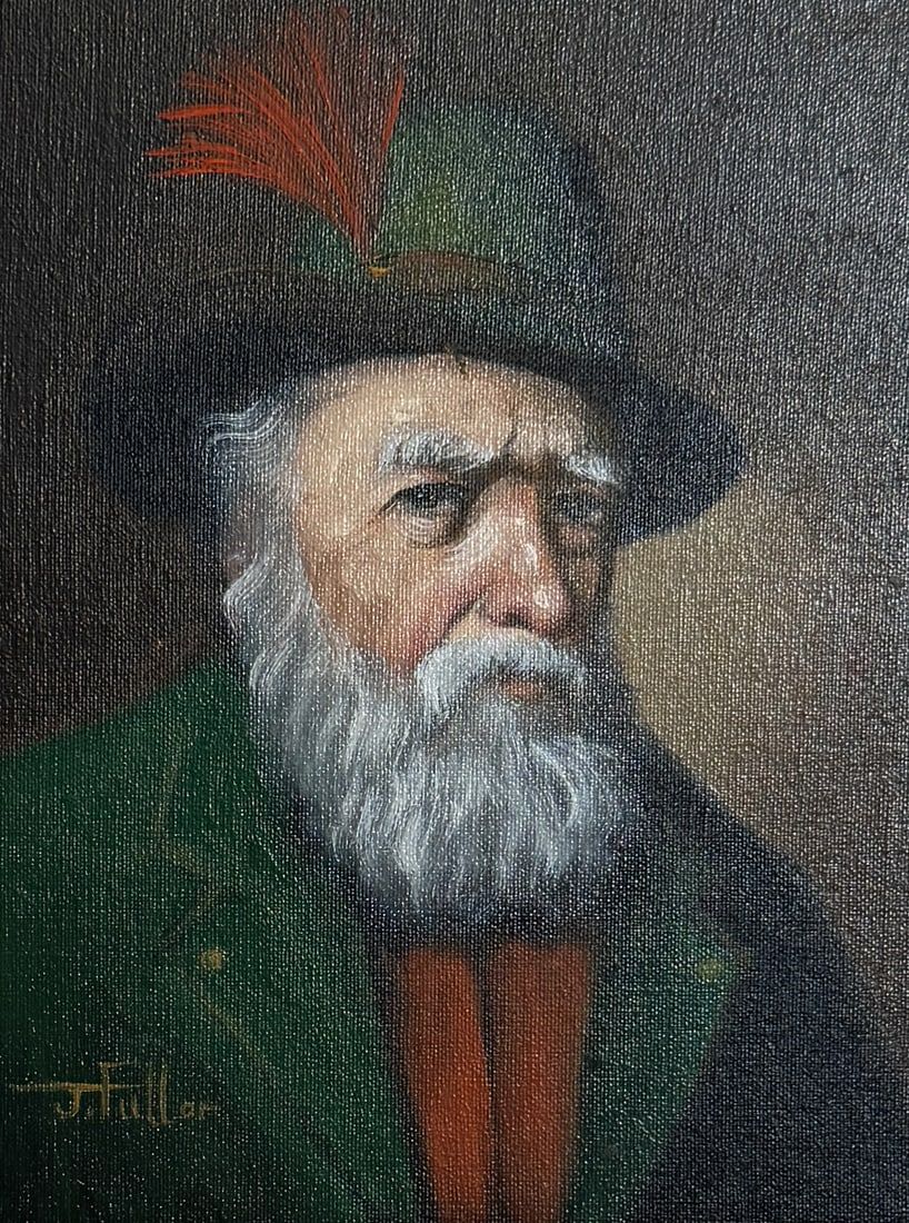 Lot 401: J Fuller Oil on Canvas, Bavarian Gentleman