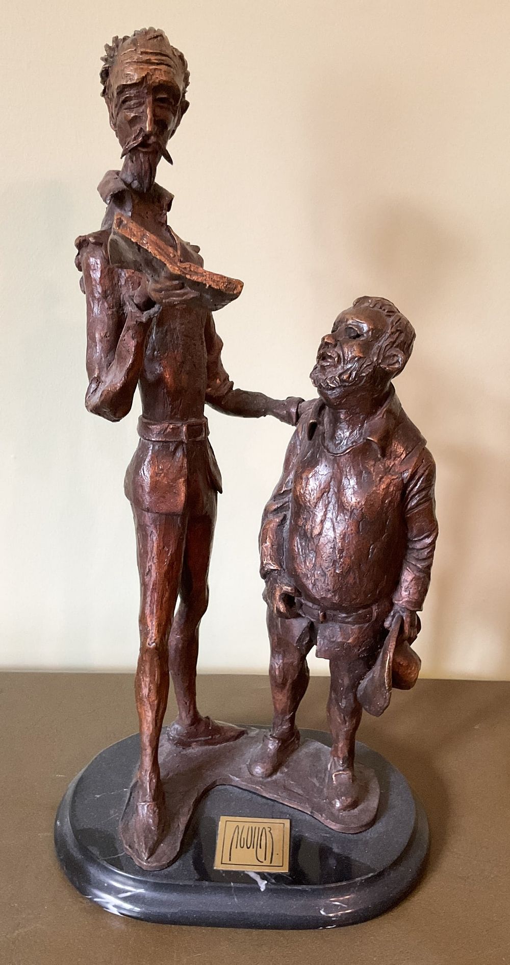 Lot 405: Bronze of Don Quixote and Sancho Panza