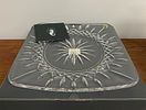 2 Waterford Crystal Lismore 12" Charger Plates. Two Waterford crystal Lismore 12" square charger Image - 4