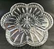 Pair of Waterford Crystal 3-Part Relish Dishes. Pair of Waterford crystal clover-shaped 3-part Image - 2
