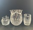 3 Crystal Pitchers Incl. Waterford and Block. Three crystal pitchers including two marked Image - 4